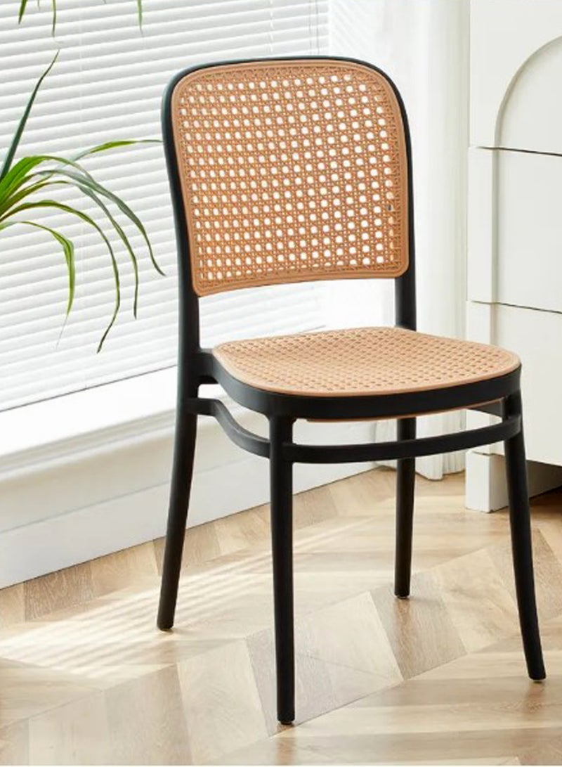 Generic Set Of 4 Pieces Luxury Dining Chairs Fiber Rattan Design Dining Chairs For Living Room  - Image 4
