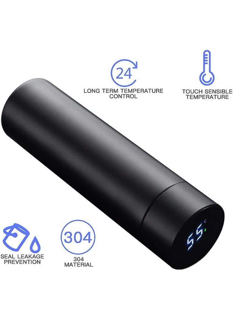 دينكس كوب ذكي مزود بفلتر LED - سعة 500 مل، شاشة عرض درجة الحرارة تعمل باللمس، يحافظ على الحرارة/البرودة لمدة 24 ساعة، فلتر للشاي، عزل رباعي الطبقات، DX1703 - Image 3