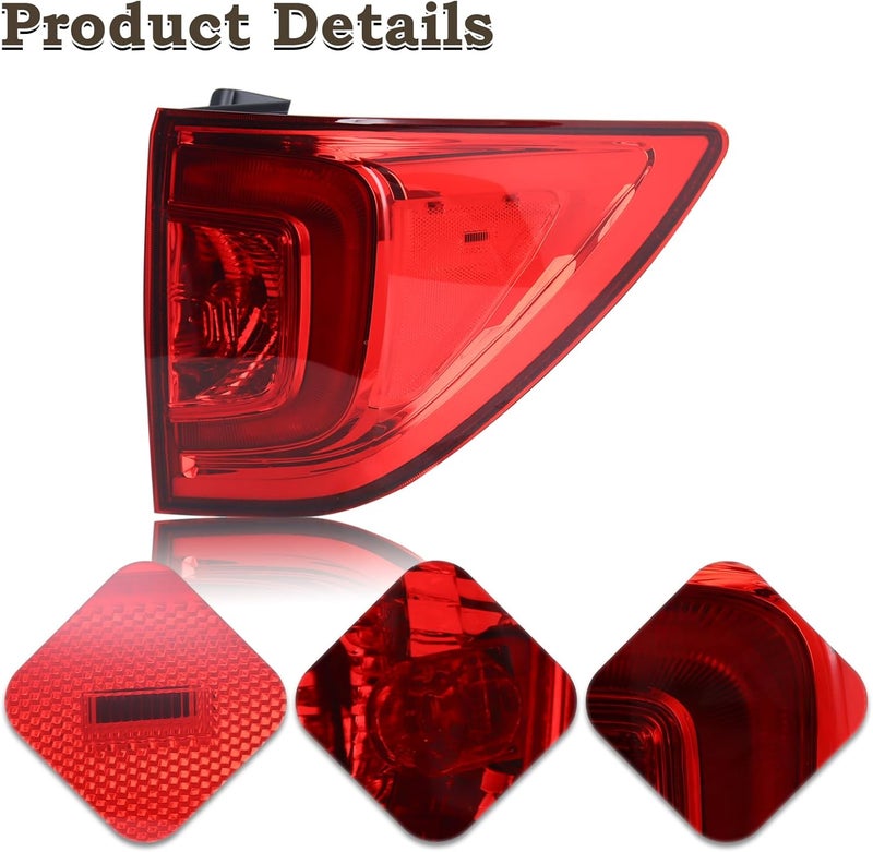 KAMDKI Right Passenger Side LED Outer Tail Light for 2016-2018 Honda Pilot - Image 5
