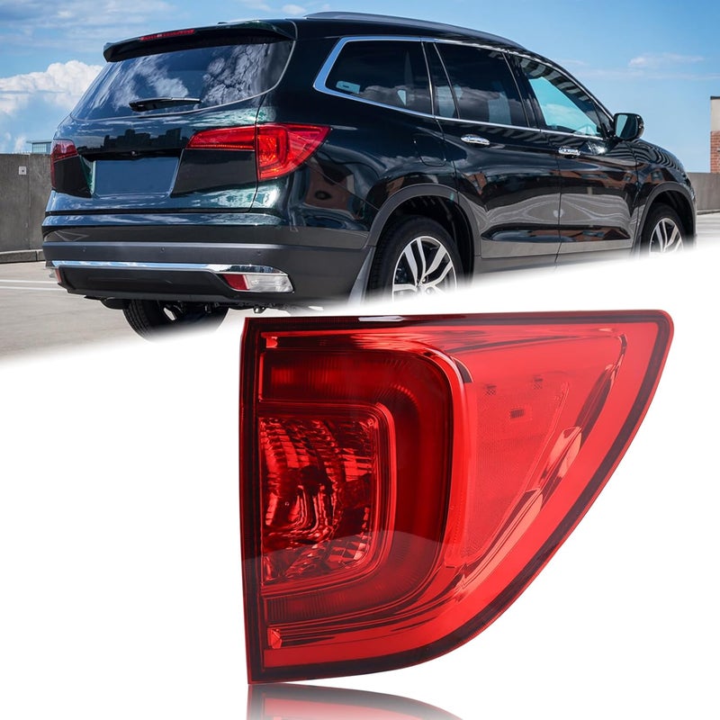 KAMDKI Right Passenger Side LED Outer Tail Light for 2016-2018 Honda Pilot - Image 1