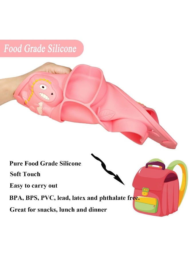 NICINGU Toddler Silicone Placemat Spoon and Fork Set - Image 5
