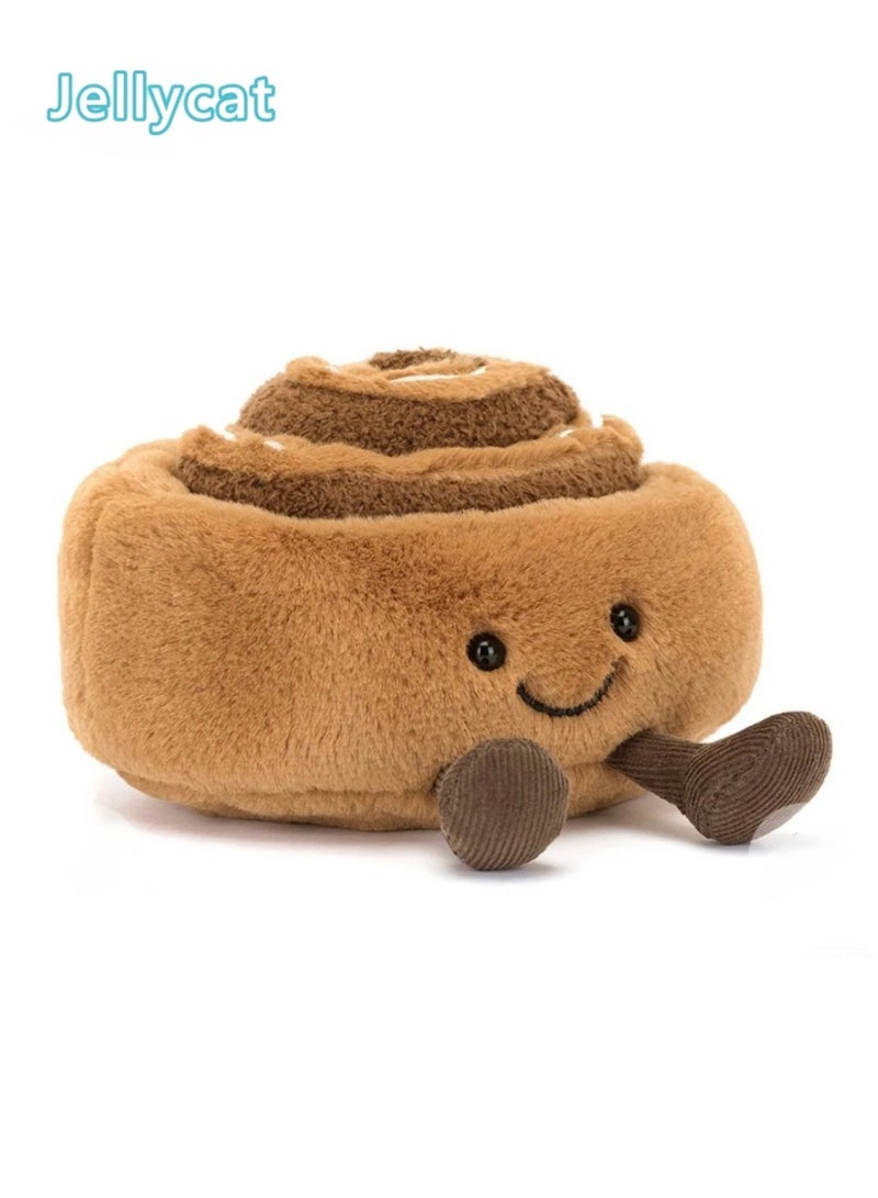Jellycat Food Family Series—10cm Cinnamon Rolls Plush Toy,A classic Gift Worth Collecting (Includes 3D Dust Bag) - Image 1