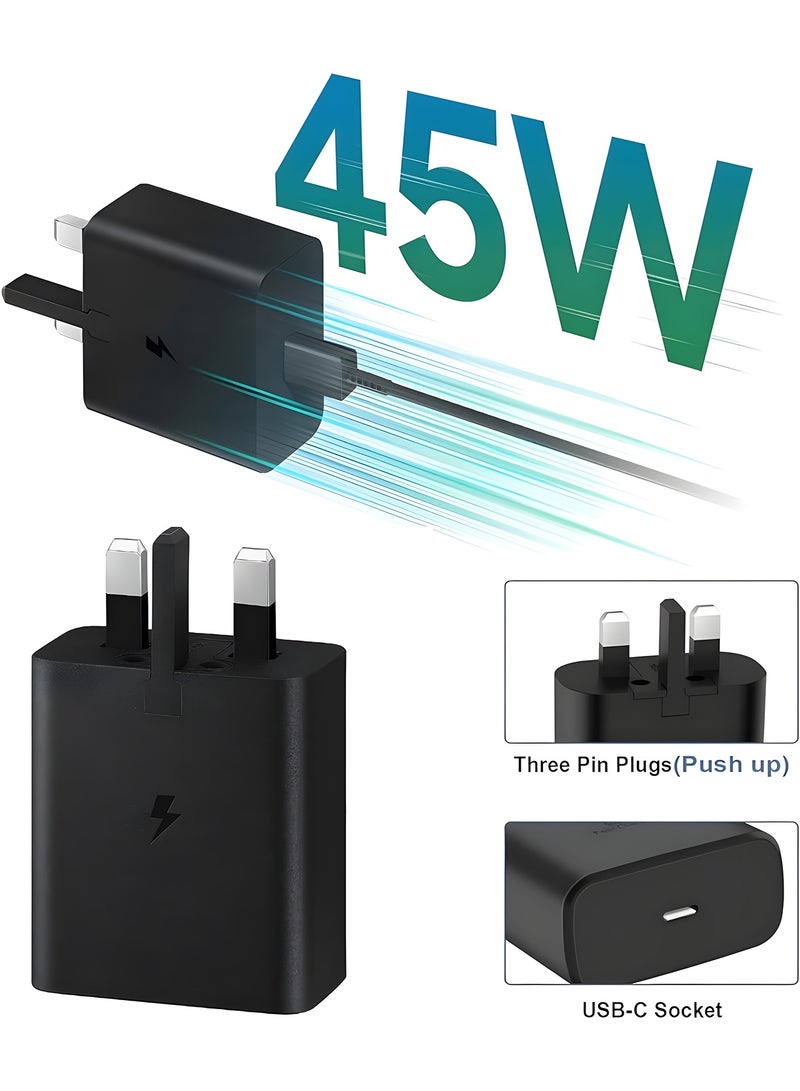 Taimi 45W Super Fast Wall Charger with USB-C Cable For All Type-C Device - Black - Image 5