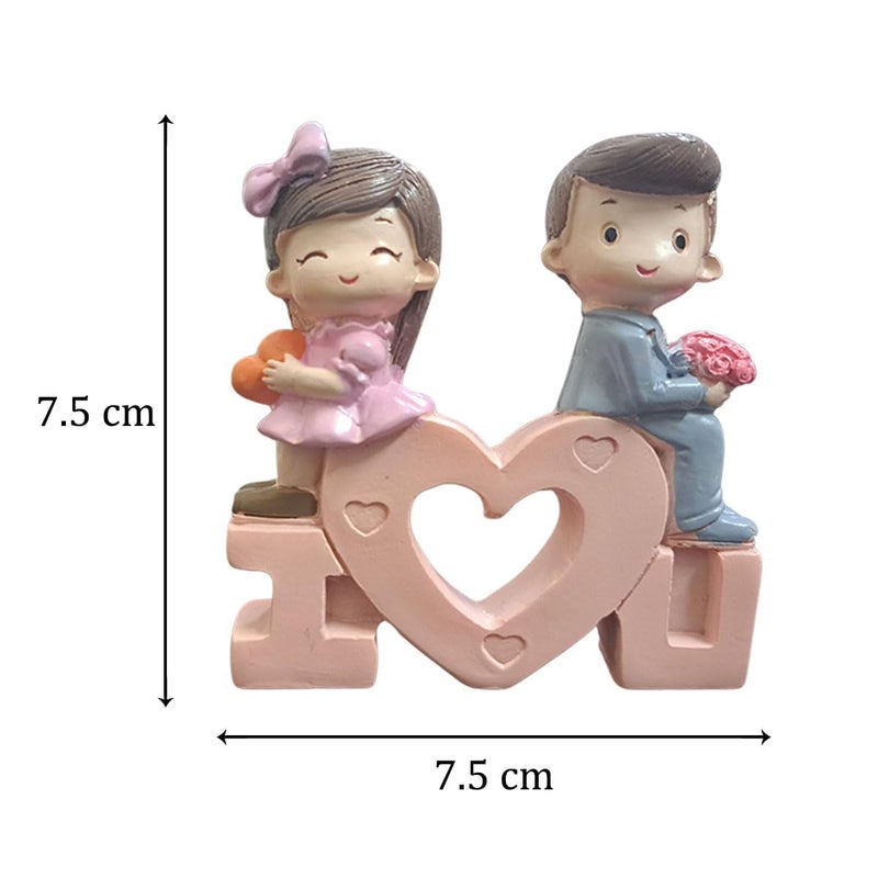 Saugat Traders Valentines Gift for Couples Red Heart Box with Roses Couple Locket for Lovers Romantic Couple Showpiece and Carry Bag Anniversary Promise Day Gift - Image 5