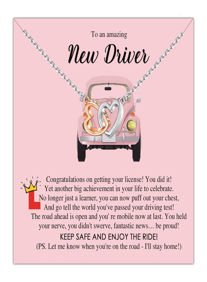 MYOSPARK New Driver Gift Necklace Drive Safe First Time Driver Gift Drivers License Gift New Driver Card Congratulations Passed Driving Test (New Driver NL) - Image 1