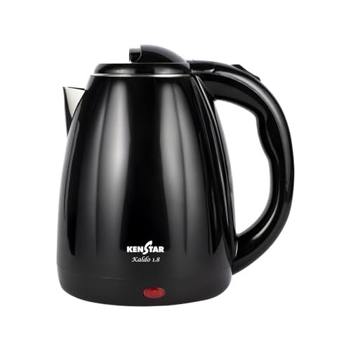 Kenstar KALDO 1.8 L Electric Kettle | 1350W | Cool-Touch Body | Concealed Heating Element | Dry Boil Protection | Black - Image 1