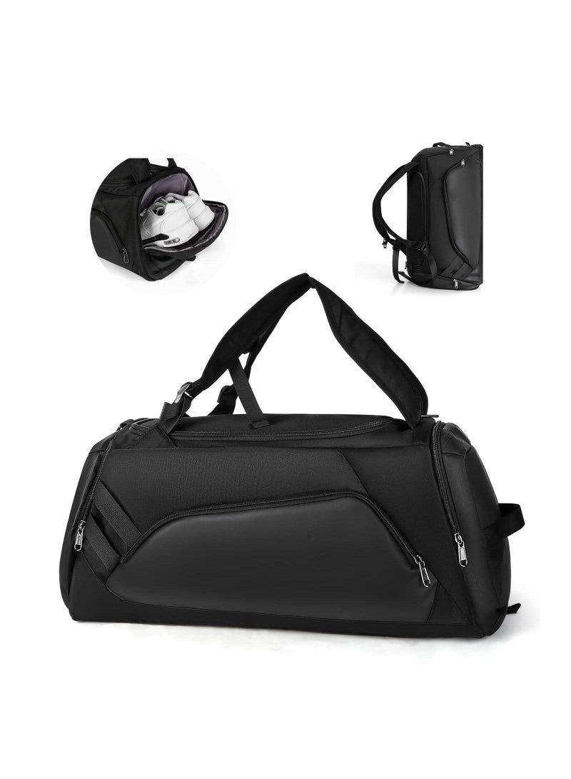Canway Sport Gym Bag,Sport Duffel with Shoes Compartment and Wet Pocket Travel Lightweight for Men Women Waterproof Overnight Weekender Sports Swimming Vacation  - Image 1