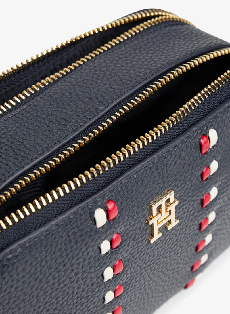Tommy Hilfiger BLUE Signature Tape Camera Bag for Women | Best Price UAE