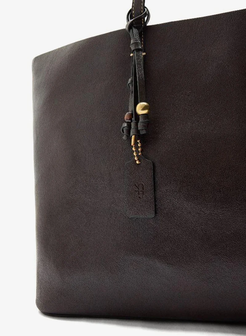 PARFOIS Brown Reversible shopper bag with removable pouch for Women | Best Price UAE