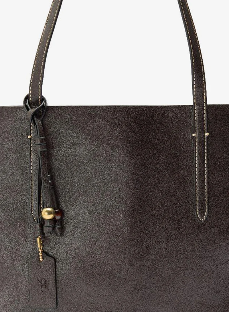 PARFOIS Brown Reversible shopper bag with removable pouch for Women | Best Price UAE