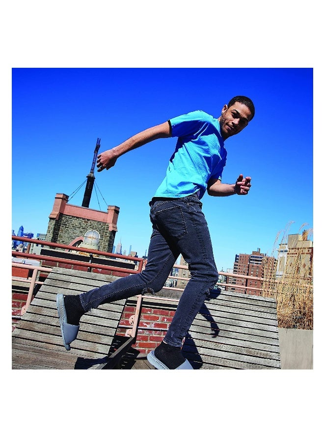 جوارب رجالية منخفضة القطع غير ظاهرة مع وسادة في أسفل القدم، جوارب كاحل رياضية مريحة (12 زوج) - Image 5