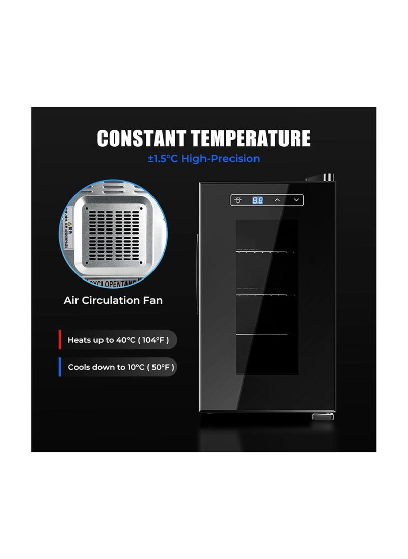 REPTIZOO - Reptile Egg Incubator 23L Small Digital Lab Incubator Cooling and Heating 10−40°C Precise Temperature Control for Turtle Lizard Gecko Snake Reptiles Hatching with UV-Resistant Glass Door - Image 1
