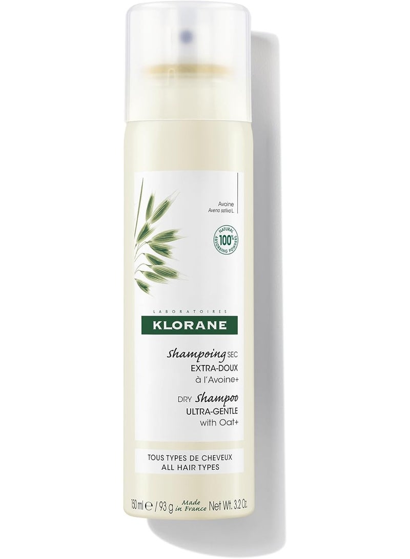Klorane Gentle Dry Shampoo With Oat Milk Powder Spray 150Ml - All Hair Types