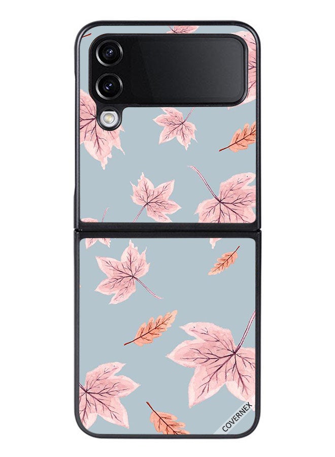 Covernex Protective Case Cover For Samsung Galaxy Z Flip 4 Autumn Leaves - Image 1
