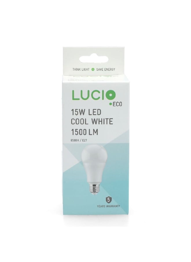 Lucio 15W 6500K LED Bulb Cool White  6.8 x 13 x 6.36 cm L-ST-0100-15W-6500K  - Image 3