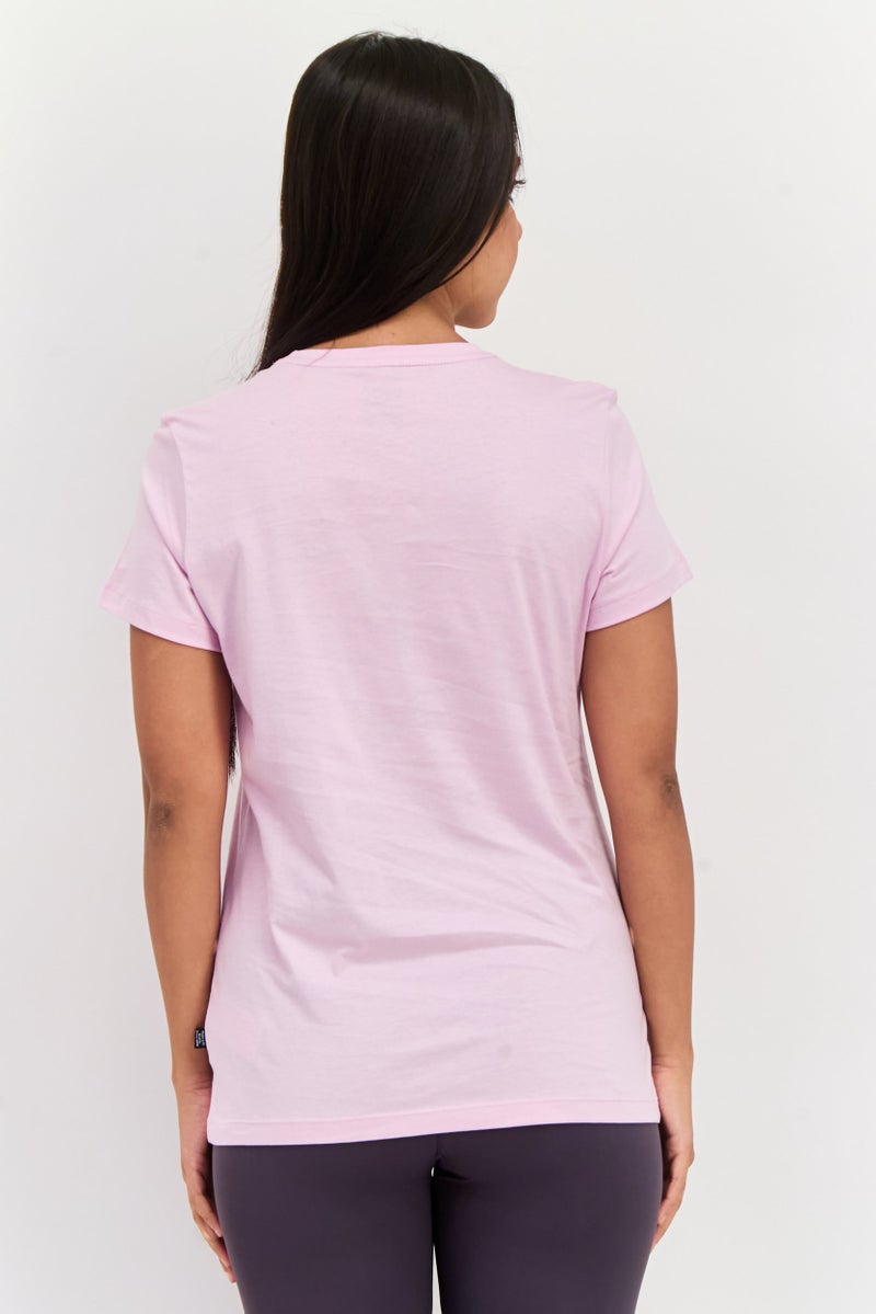 PUMA تي شيرت تدريب قصير الأكمام للنساء، وردي - Image 3