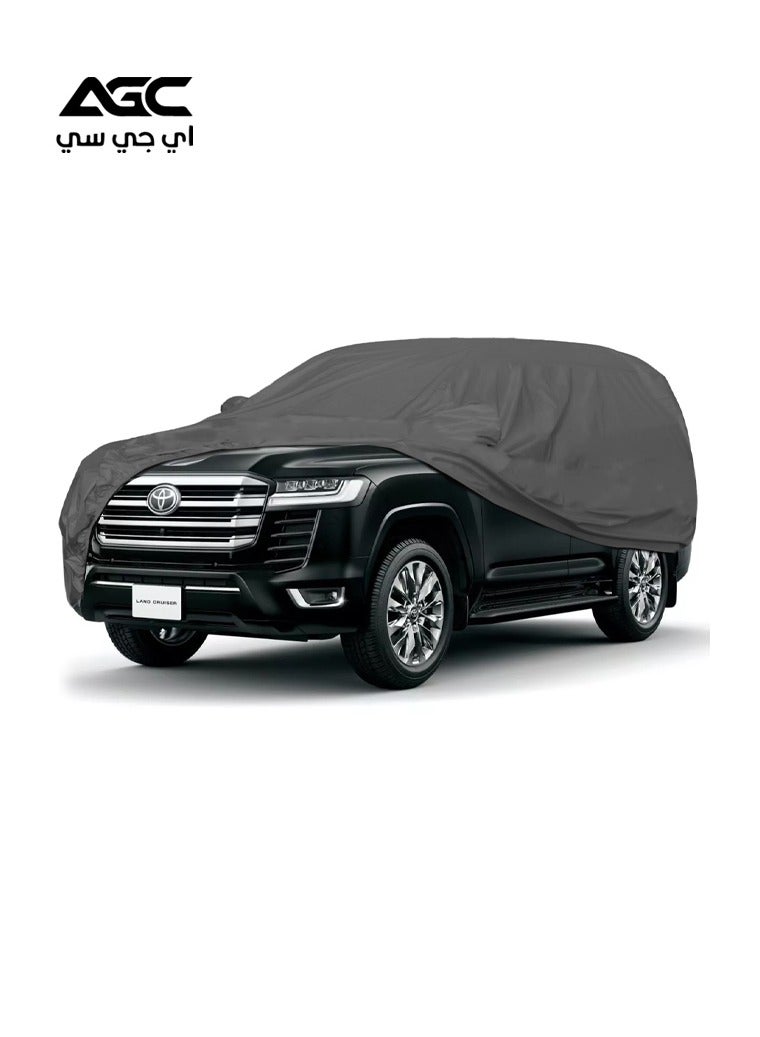 AGC All Weather Car Body Cover for Toyota Land Cruiser – Waterproof, Dustproof, UV Resistant, Scratch Protection, Heat Resistant, Lightweight, Machine Washable with Mirror Pockets & Elastic Corner Support - Image 1