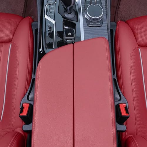SARTE Car Seat Gap Filler Organizer Multifunction Console Side Storage Pocket Anti Slip Crevice Plug Front Seat Space Saver Car Phone Holder Interior Protector Car Organizer Accessory 2pcs Black - Image 4