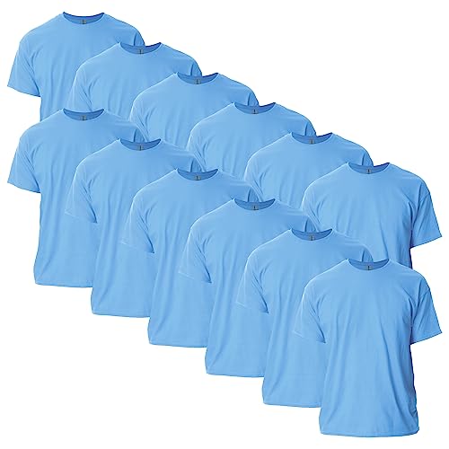 Gildan Adult Ultra Cotton T-Shirt, Style G2000, Multipack, Carolina Blue (12-Pack), Medium - Image 1