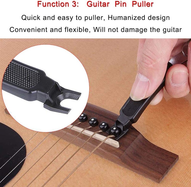TechBlaze 3-in-1 Guitar String Winder, Cutter & Bridge Pin Puller Tool – String Changing & Repair Tool for Acoustic, Electric & Classical guitars – Guitar Maintenance & Adjustment Guitar accessories - Image 5