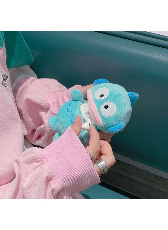 Autumn And Winter Plush Hatton Ugly Fish AirPods Pro Bluetooth Headset Protective Cover 1/2/3 Generation Soft Case Applicable-Color:Hunton The Ugly Fish-Applicable Model:Airpods 3 Generation