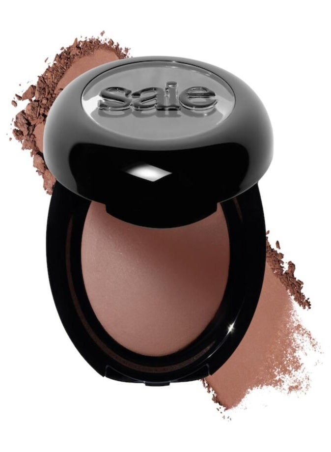 Saie SuperSuede™ Baked Eyeshadow 1g – Biscotti (Warm Tan Matte) 16-Hour Wear Long-Lasting Baked Powder Eyeshadow - Image 1