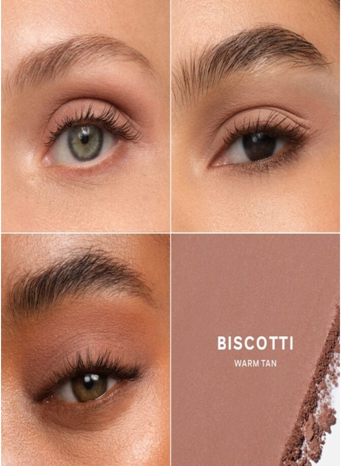 Saie SuperSuede™ Baked Eyeshadow 1g – Biscotti (Warm Tan Matte) 16-Hour Wear Long-Lasting Baked Powder Eyeshadow - Image 2
