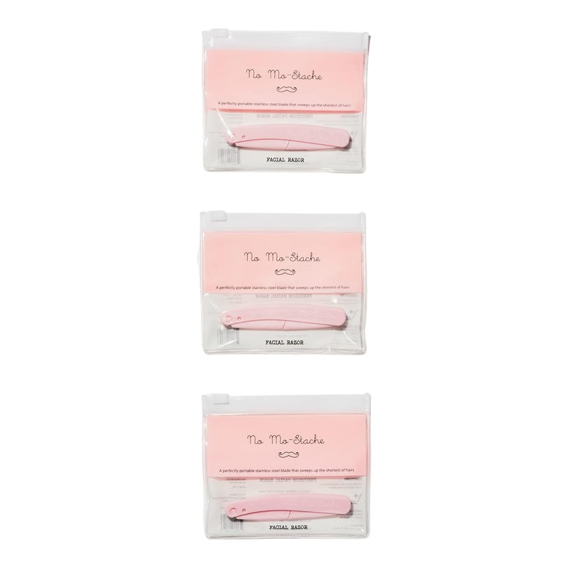 No Mo-Stache Facial Razor Bundle x 3