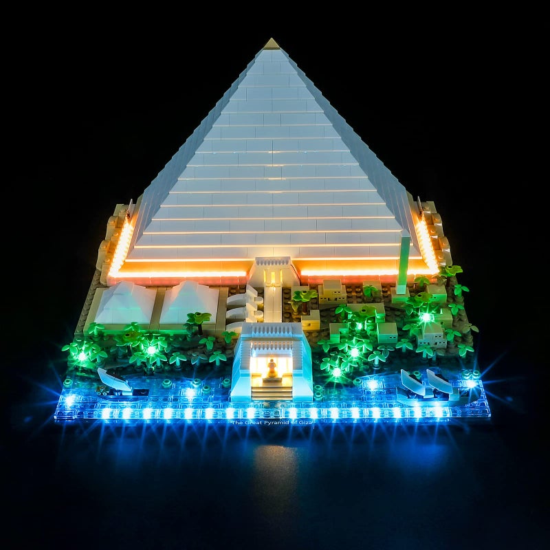 BRIKSMAX Led Lighting Kit for LEGO21058 Great Pyramid of Giza  Compatible with Lego Architecture Building Blocks Model Not Include The Lego Set - Image 2