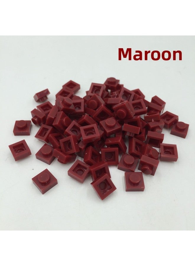 Building Block Parts Small Particles Basic Parts Short 1*1 Hole Pixel Particles Assembled Building Blocks Draw Two-dimensional Code 0.1 Kg/bag