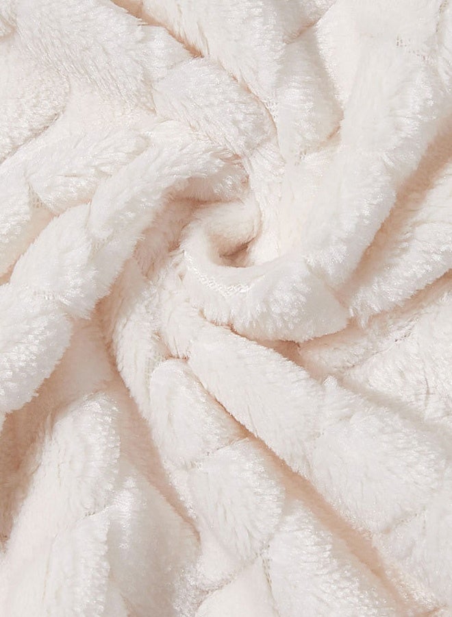Hanayo Baby Blanket Flannel Cozy Throw Blankets for Newborn Infant and Toddler Super Soft and Warm Receiving Baby Blanket for Boys and Girls(Beige) - Image 5