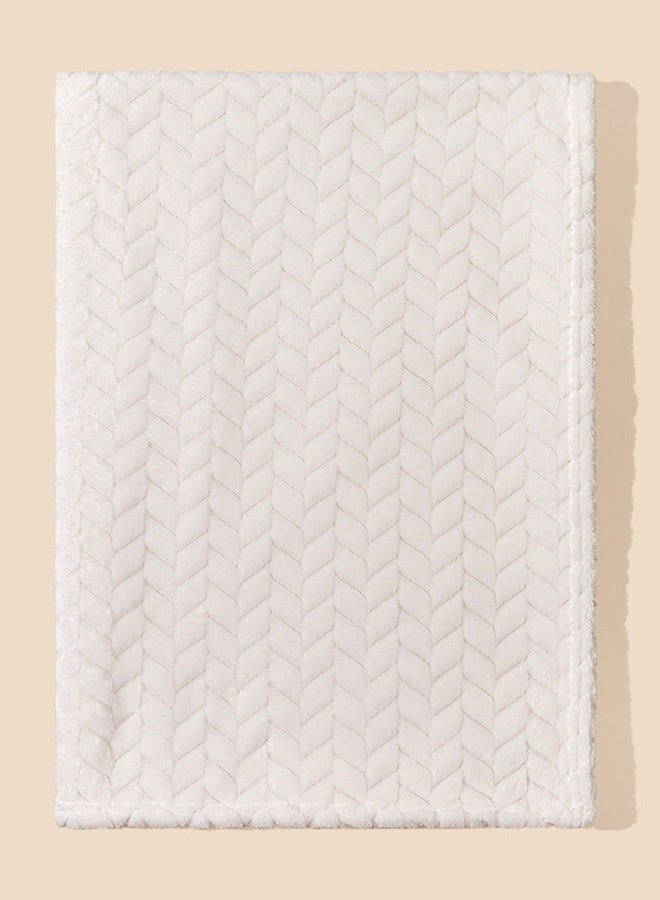 Hanayo Baby Blanket Flannel Cozy Throw Blankets for Newborn Infant and Toddler Super Soft and Warm Receiving Baby Blanket for Boys and Girls(Beige) - Image 3