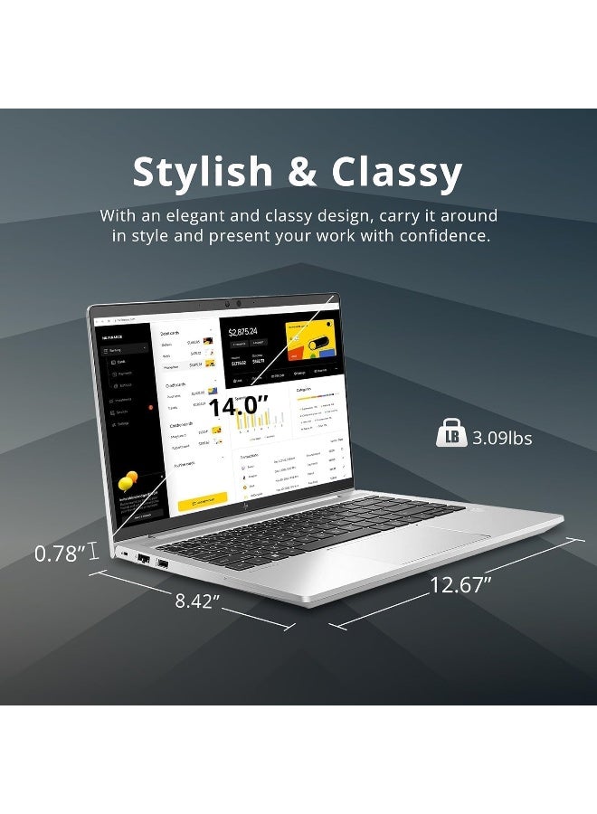 HP Renewed - EliteBook 640 G9 Laptop With 14-Inch Full HD Display,Core i5 Processor/Deca Core/12th Gen/8GB RAM/256GB SSD/Windows 11 Silver - Image 3