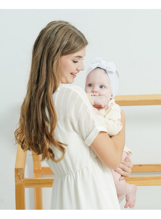 چولي بوز ربطات شعر للبنات من jollybows، ربطات شعر من النايلون، ربطات شعر للأطفال حديثي الولادة، ربطات شعر للأطفال الصغار (4- أحمر، أخضر، أبيض، عيد ميلاد سعيد) - Image 4