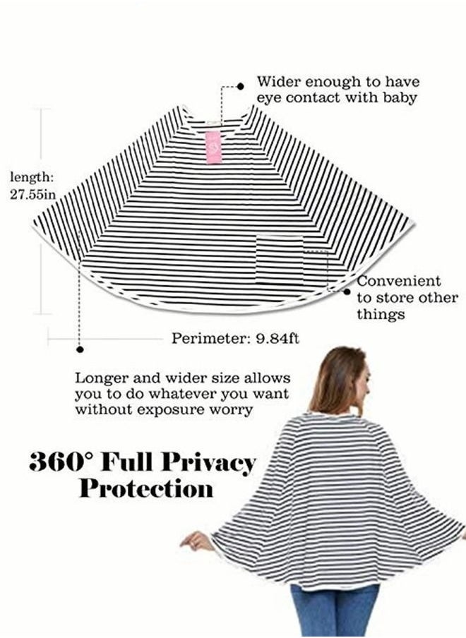 MIXDE Baby Nursing Cover for Breastfeeding - 360 Degree Privacy, 8-in-1 Uses Soft & Breathable Covers Baby Car Seat & Shopping Cart Nursing Poncho, Washer & Dryer Friendly  - Image 3