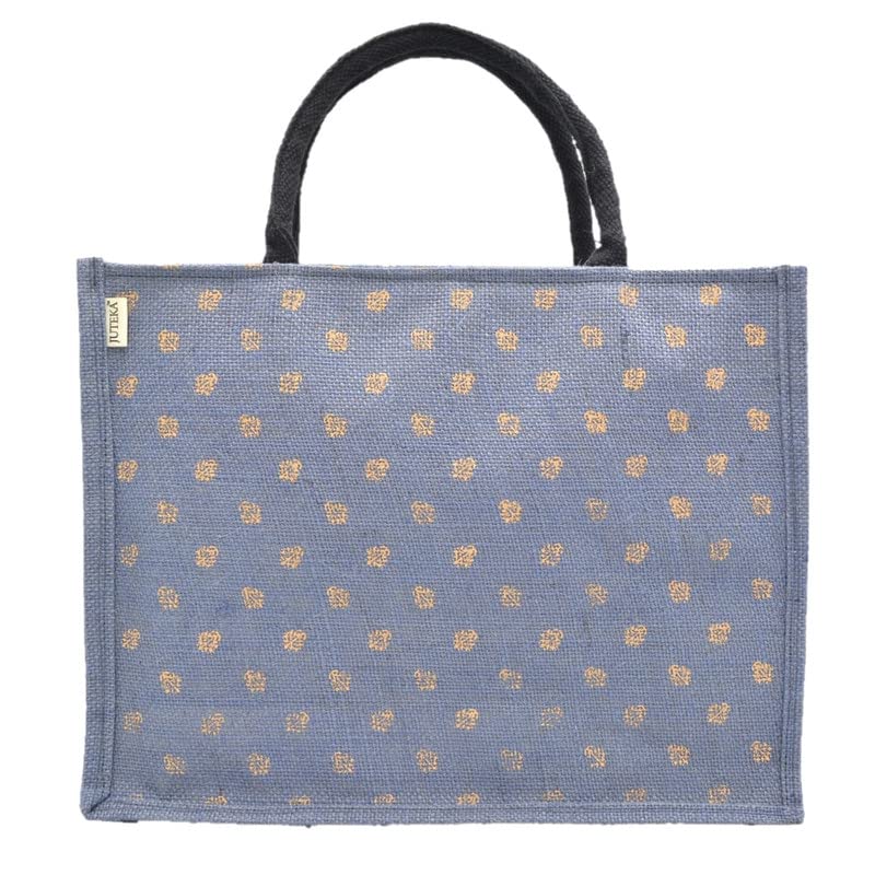 JUTEKA Printed Grocery, Shopping, Tote, Multipurpose Jute Bag - Image 4