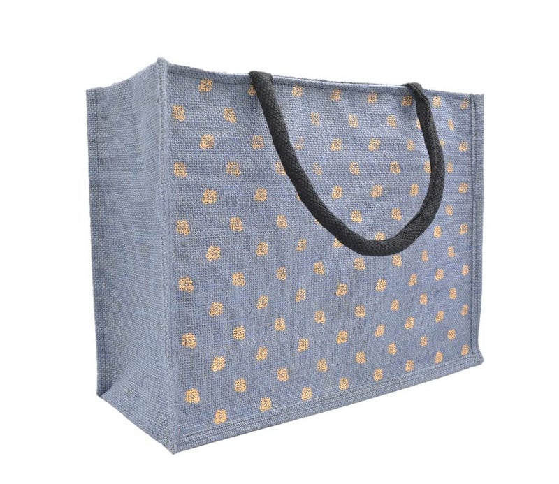 JUTEKA Printed Grocery, Shopping, Tote, Multipurpose Jute Bag - Image 1