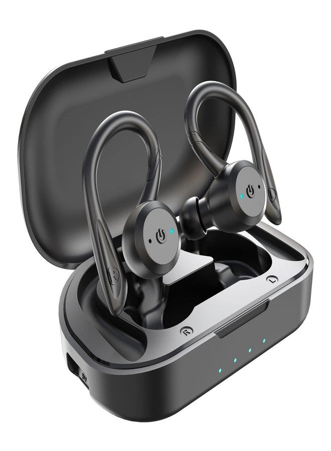 APEKX Bluetooth Headphones True Wireless Earbuds with Charging Case IPX7 Waterproof Stereo Sound Earphones Built-in Mic in-Ear Headsets for Sport Running Black - Image 1