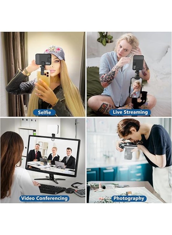 60 LED Rechargeable Selfie Light with Clip & Tripod Adapter – 3 Light Modes, CRI 97+ – Portable Lighting for Phone, Laptop, Webcam, Makeup & Video Calls - Image 5