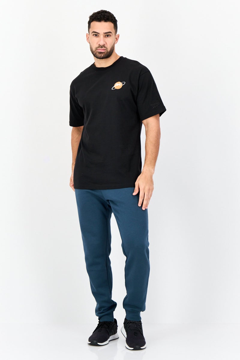 Reebok Men Sportswear Fit Short Sleeve Outdoor T-shirt, Black  - Image 4