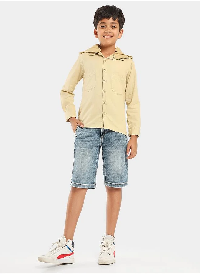 LILPICKS Beige Boys Wear Shirts