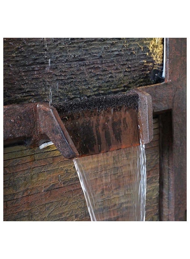 DANUBE HOME Angel Falls Fountain Indoor/Outdoor Garden Waterfalls Relaxing Natural Flowing Water Meditation Modern Design Zen Water Falls Decor For Home Office L 150 x W 50 x H 200 cm Light Brown - Image 3