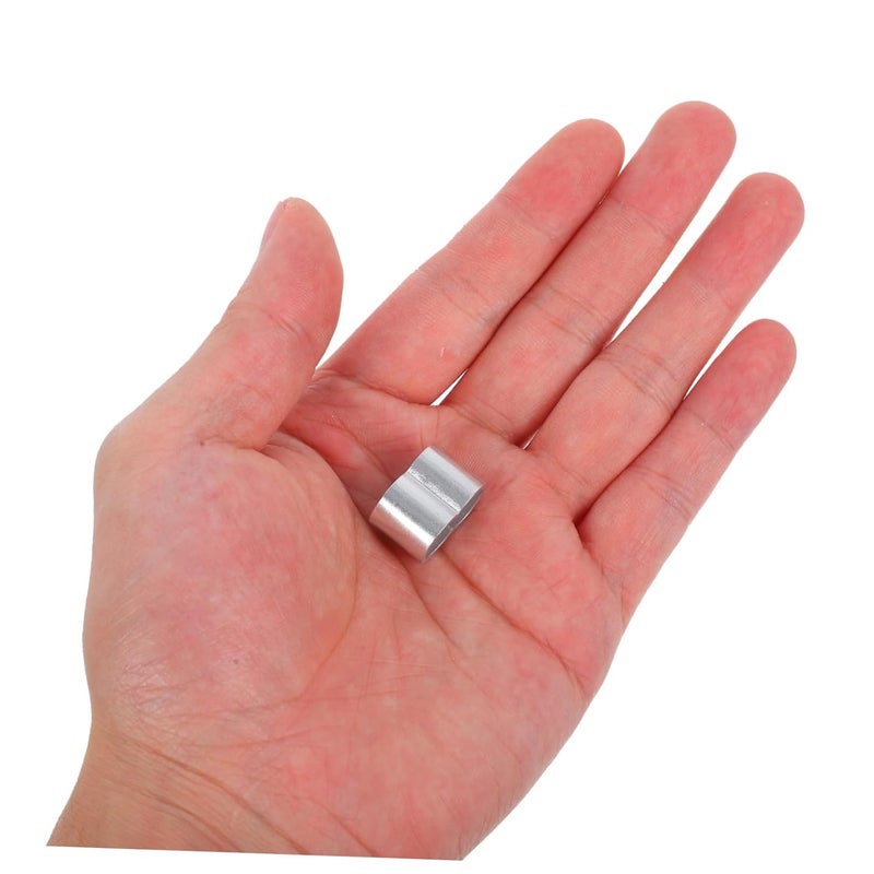 Uonlytech 25pcs Aluminum Crimping Loop Sleeves Durable Thin Wall Wire Rope End Sleeves for Secure Connections Outdoor Sports Camping and Travel Reliable Elastic Rope Protection - Image 3