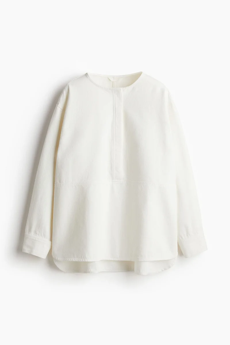 H&M Popover Twill Blouse