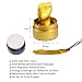 JAJADO Shimmer Metallic Acrylic Paint Chalk Paste 17oz50ml Ideal for WoodTShirtsGlassStone DIY Crafts Projects Glitter Pearlescent Golden Pigment Suitable for Beginners Artists Deep Gold - Image 3