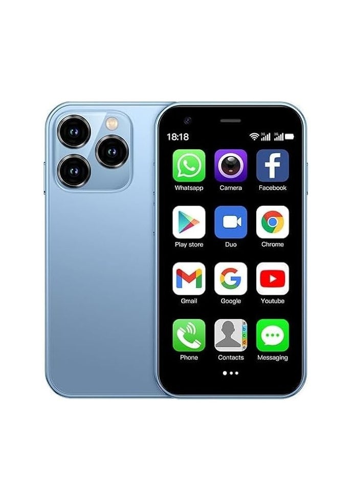 SOYES Smartphone XS15 3G Mini , Dual SIM, WiFi, 3 Inch HD Screen, 2GB RAM, 16GB ROM, 1000mAh Battery, Pocket Phone (Sky Blue)  - Image 1