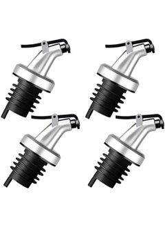 ECVV Olive Oil Spouts Oil Vinegar Bottle Stopper Spout Leakproof Nozzle Dispenser Wine Pourer Foroil Vinegar Olive Oil Salad Wine Etc 4 Pack  - Image 1
