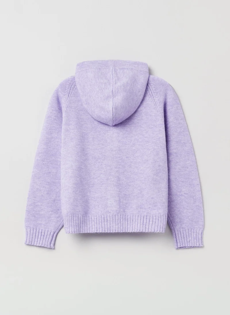 Ovs Ovs Girls Zip Through Knit Hooded Cardigan