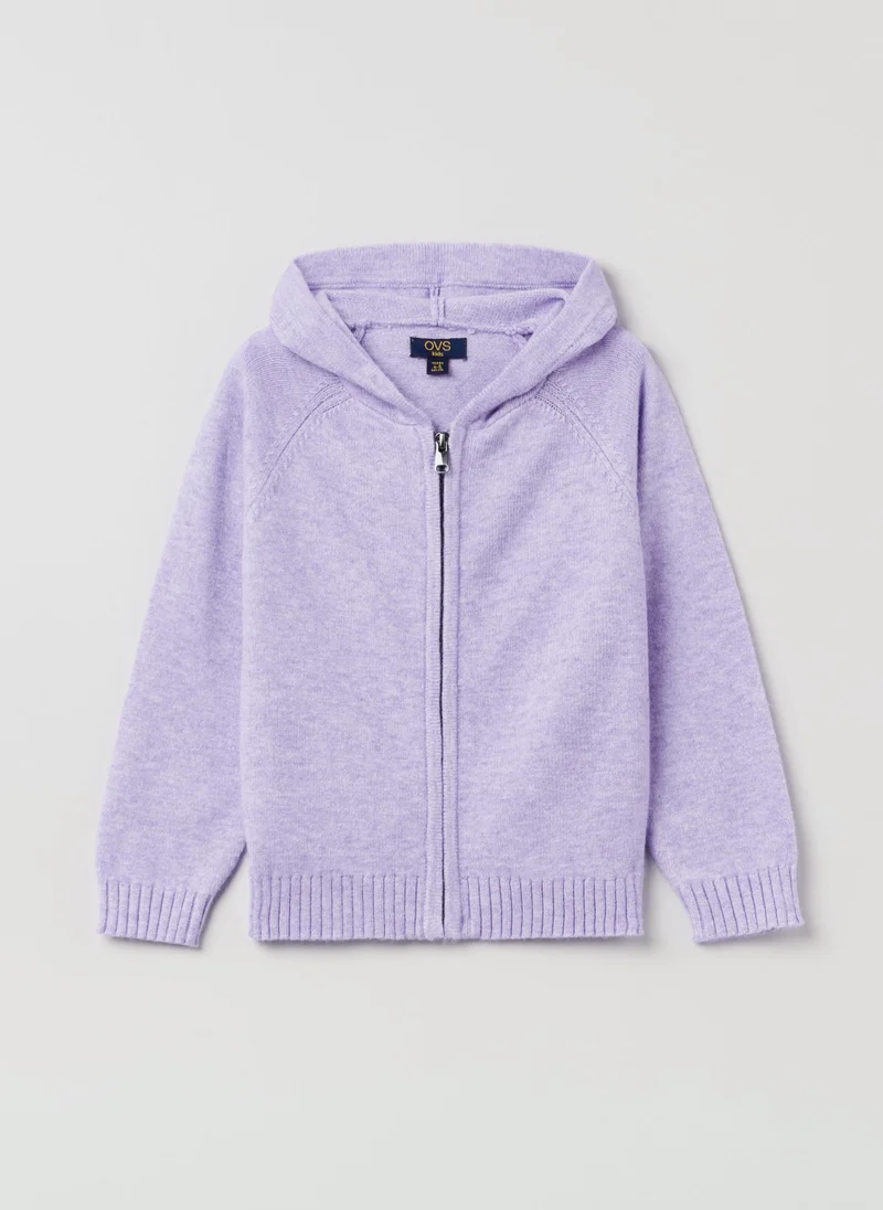 Ovs Ovs Girls Zip Through Knit Hooded Cardigan
