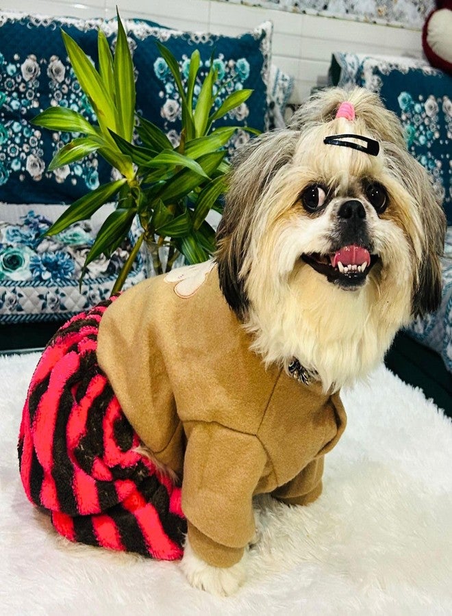 Lulala Premium Winter Dog Clothes for Small Breeds - Warm & Stylish Puppy Jumpsuit | Soft, Cozy & Comfortable Pet Outfit | Fashionable Winter Wear for Dogs - Ideal for Cold Weather - Image 4